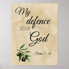 Psalm 7:10 om biblisk Rulla Poster
