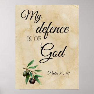 Psalm 7:10 om biblisk Rulla Poster