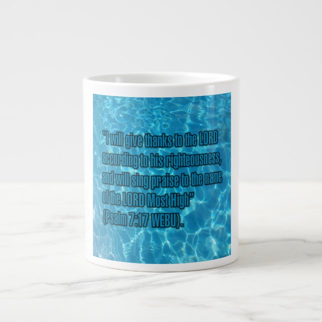 Psalm 7:17 WEBU Mug Jumbo Mugg (Framsidan)