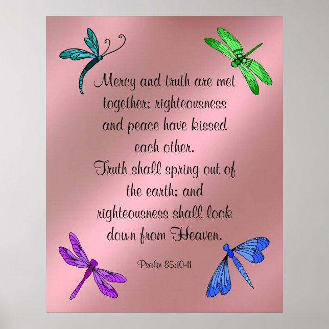 Psalm 85:10-11 poster (Framsidan)