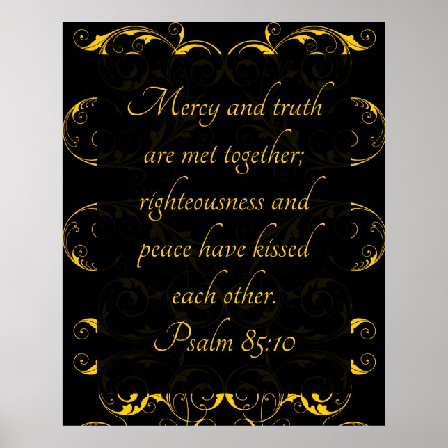 Psalm 85:10 poster (Framsidan)