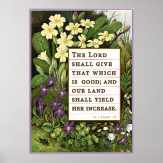 Psalm 85:12 Viktoriskt skriptPoster Poster