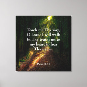 Psalm 86:11 Kanvastryck