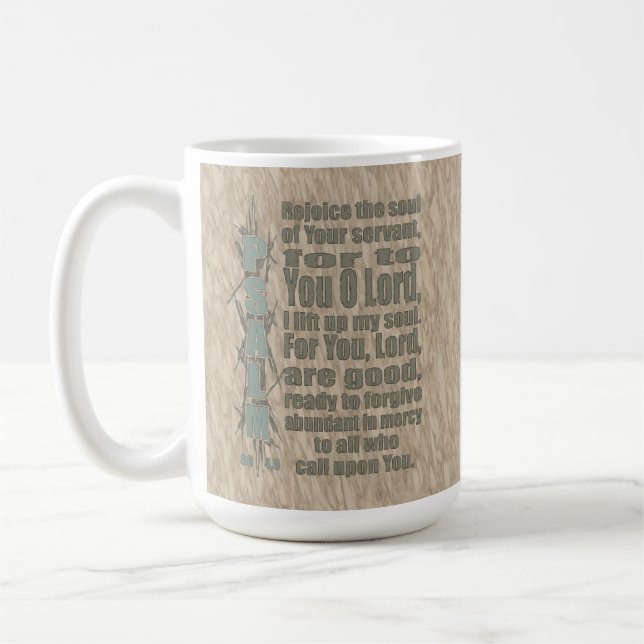 Psalm 86:4,5 kaffemugg (Vänster)
