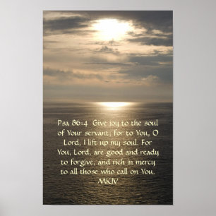 Psalm 86:4 poster