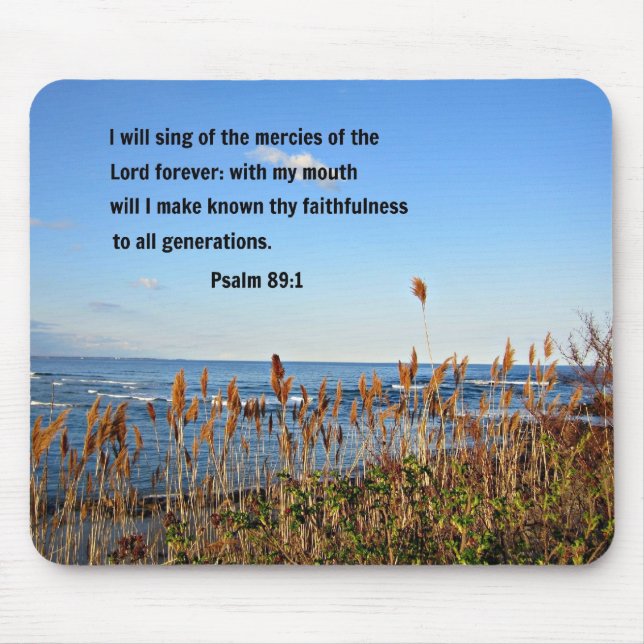 Psalm 89:1 musmatta (Framsidan)
