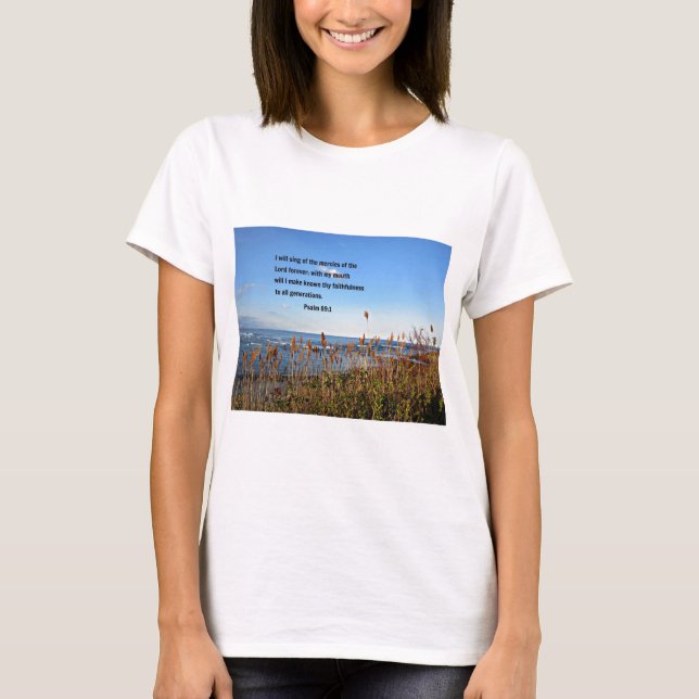Psalm 89:1 tee shirt (Framsida)