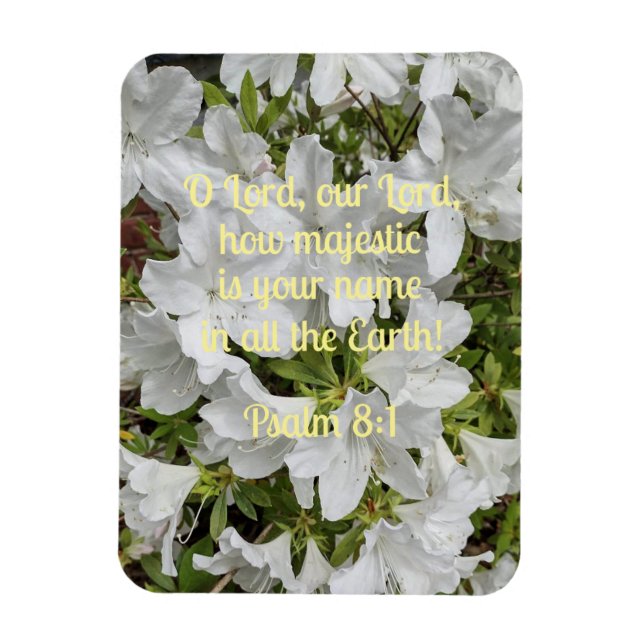 Psalm 8:1 O Lord, vår Herre, hur majestisk är Magnet (Vertikal)