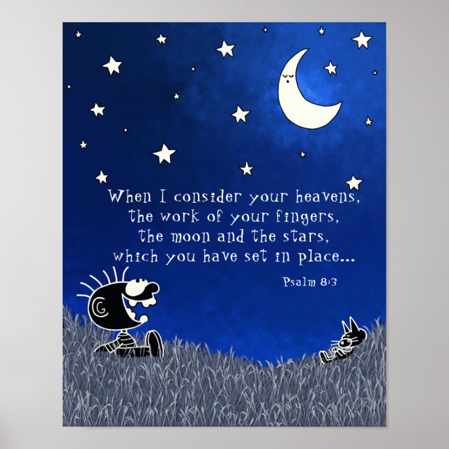 Psalm 8:3 poster (Framsidan)