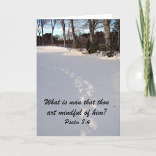 Psalm 8:4 helgkort