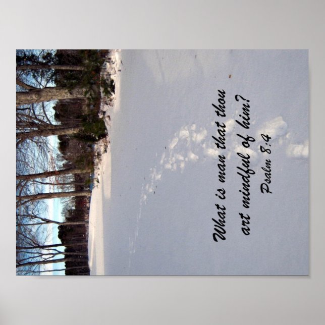 Psalm 8:4 poster (Framsidan)