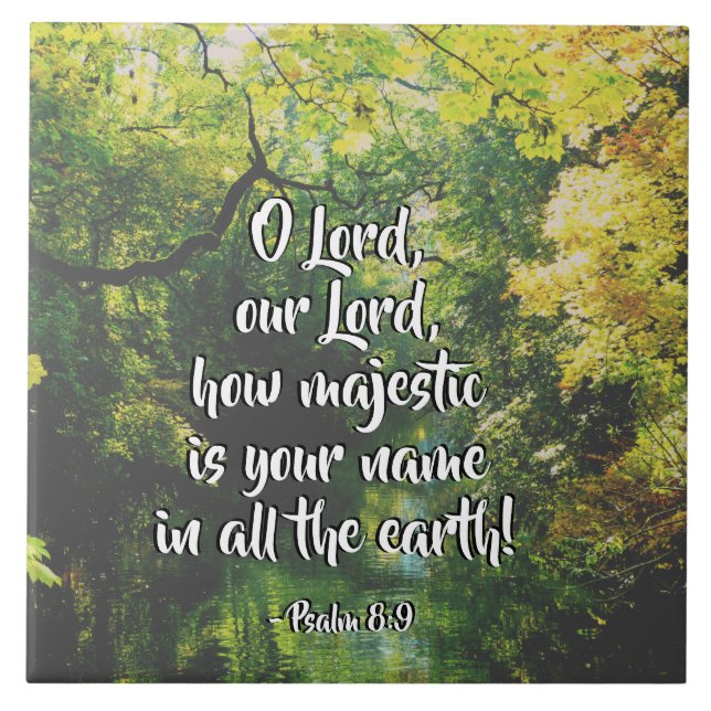 Psalm 8:9. kakelplatta (Framsidan)