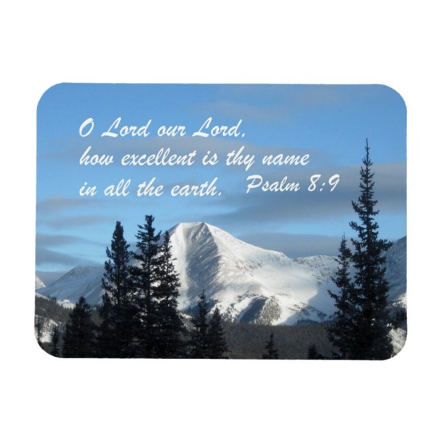 Psalm 8:9 magnet (Horisontell)