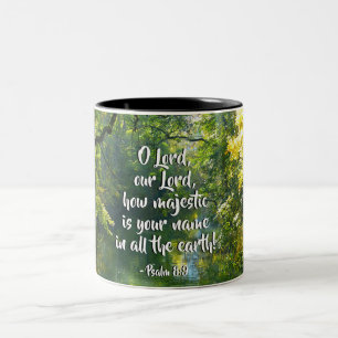 Psalm 8:9. Två-Tonad mugg