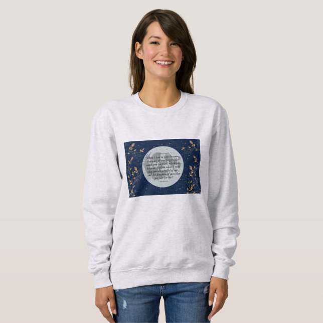 Psalm 8 midnatt himlar t shirt (Hel framsida)