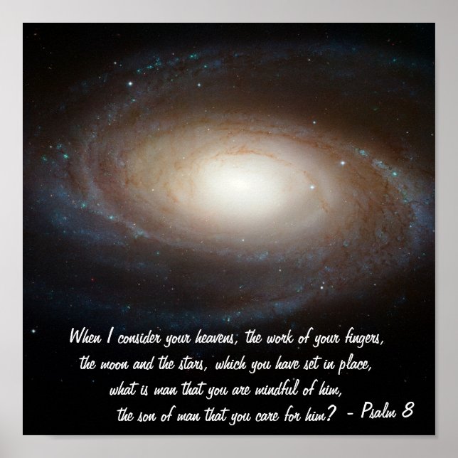 Psalm 8 poster (Framsidan)