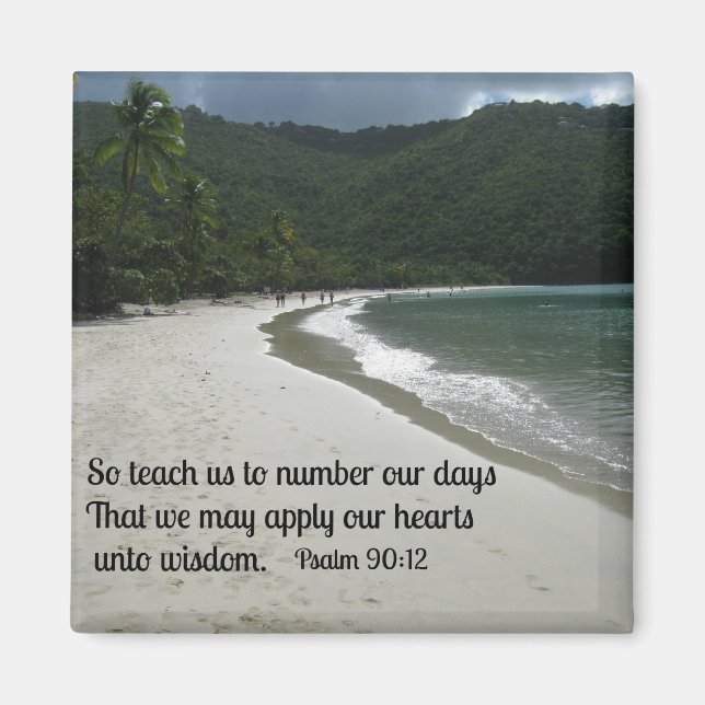 Psalm 90:12 magnet (Framsidan)