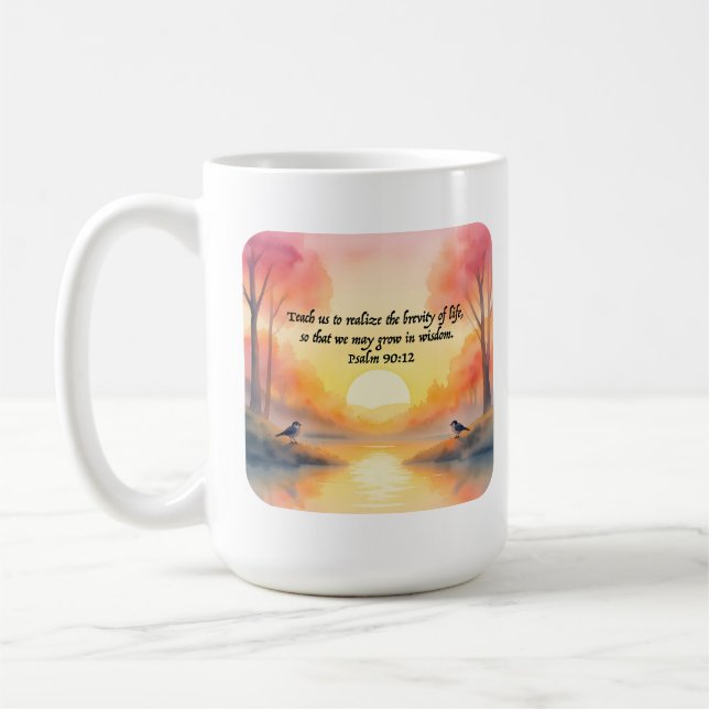 Psalm 90:12. Upptäck kortlivets realitet Kaffemugg (Vänster)