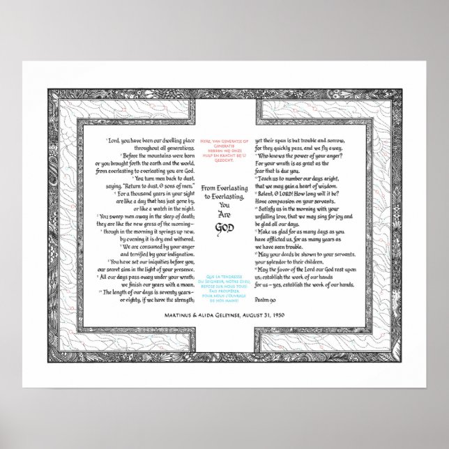 Psalm 90 poster (Framsidan)