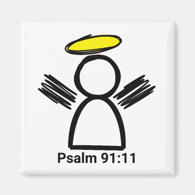 PSALM 91:11 ANGEL MAGNET (Framsidan)