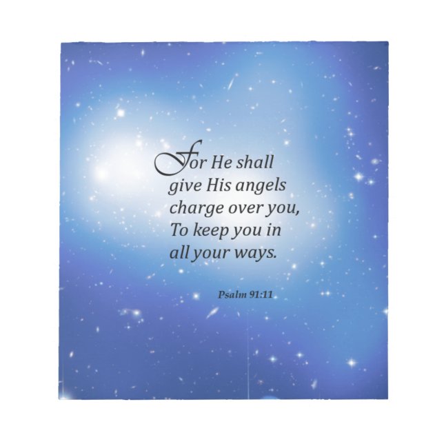 Psalm 91:11 anteckningsblock (Framsida)