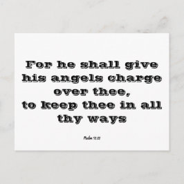 Psalm 91:11 vykort