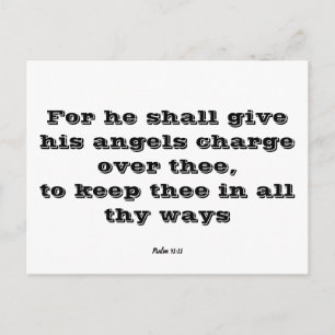 Psalm 91:11 vykort