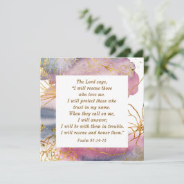 Psalm 91:14-15 Lord säger att jag ska Rädding Bibl