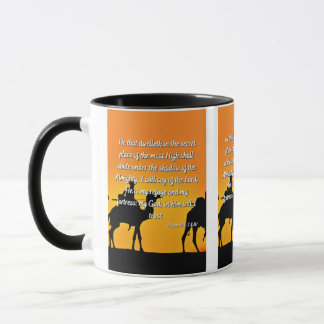 Psalm 91:1-2 KJV Bible Verse Two-Tone Mugg