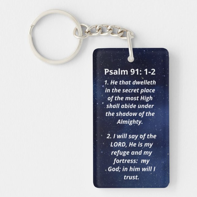Psalm 91:1-2 Natten Himlar (Framsidan)