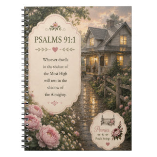 Psalm 91:1 Journal/Anteckningsbok Anteckningsbok