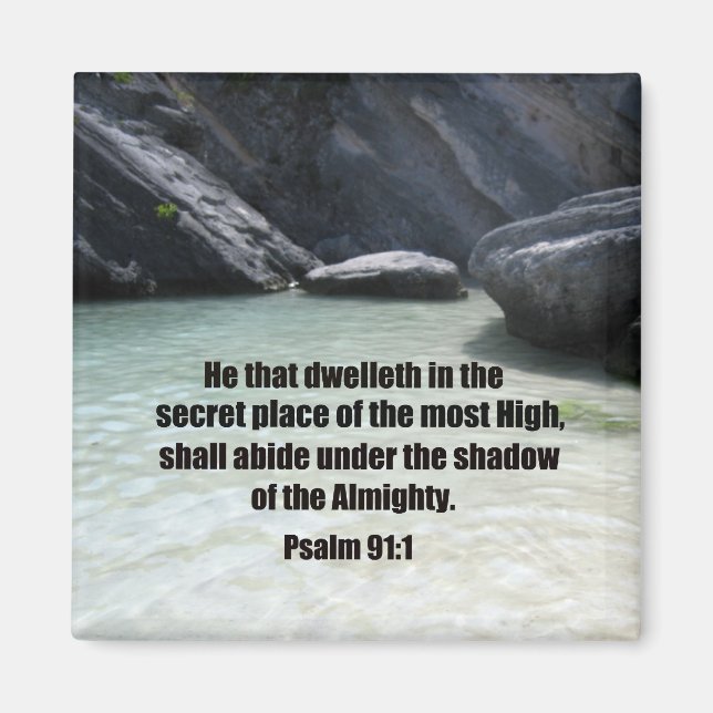 Psalm 91:1 magnet (Framsidan)
