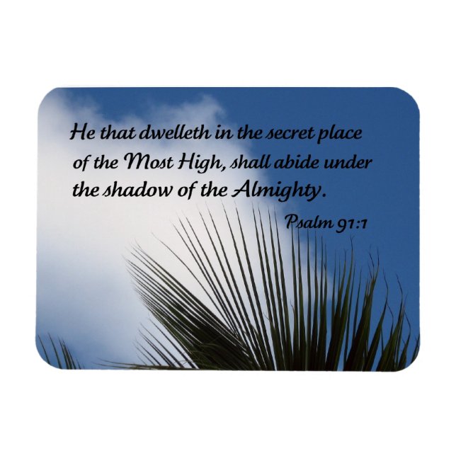 Psalm 91:1 magnet (Horisontell)
