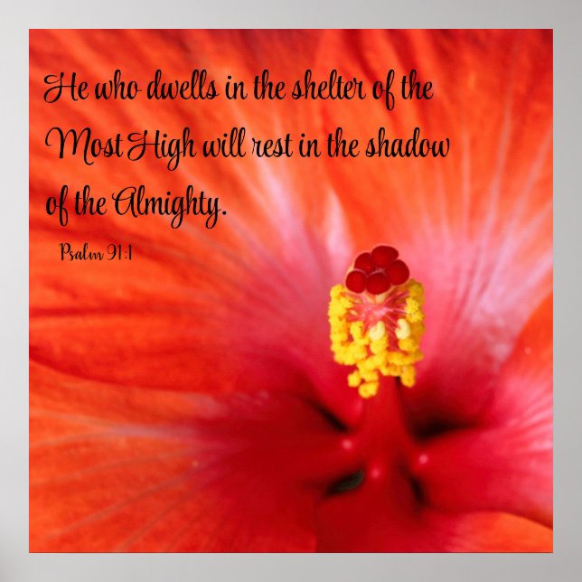 Psalm 91:1 Poster (Framsidan)