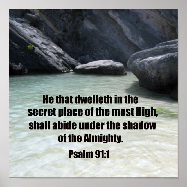 Psalm 91:1 poster (Framsidan)