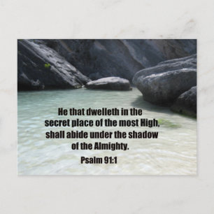 Psalm 91:1 vykort