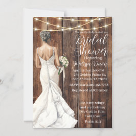 Psalm 91:2 Bridal Shower Invitation Magnetisk Inbjudningskort