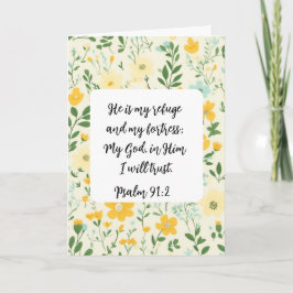Psalm 91:2 Christian greeting Card Kort