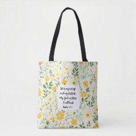 Psalm 91:2 Christian Tote Bag Tygkasse