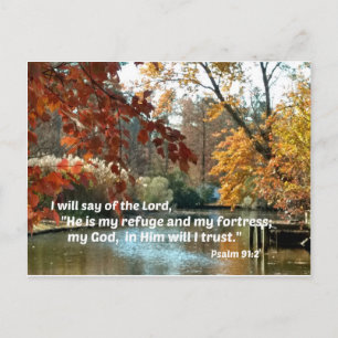 Psalm 91:2 Jag säger om Herren Vykort