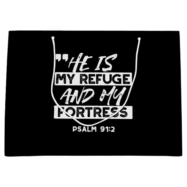 Psalm 91:2 - Min fristad och min fästning Christia (Framsidan)