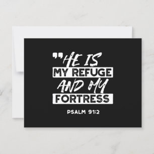 Psalm 91:2 - Min fristad och min fästning Christia Vykort