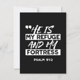 Psalm 91:2 - Min fristad och min fästning Christia Vykort