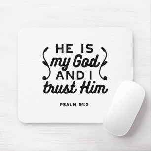 Psalm 91:2 – Tro på Gud Kristet bibelvers Musmatta