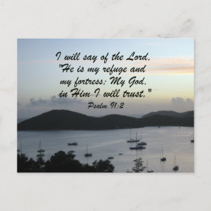 Psalm 91:2 vykort