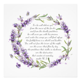 Psalm 91:3-6 fototryck
