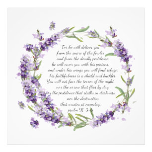 Psalm 91:3-6 fototryck