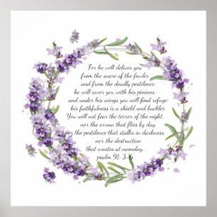 Psalm 91:3-6 poster