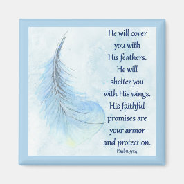 Psalm 91:4 Ludd Magnet