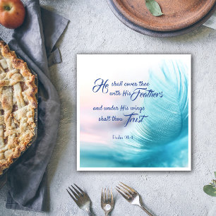 Psalm 91:4 Pappra blöjor - Kung James Version Pappersservett